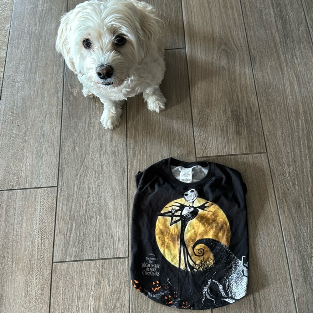Nightmare Before Christmas Dog Shirt Size Large